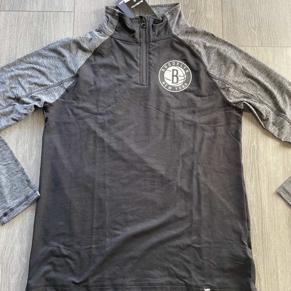 Fanatics Brooklyn nets basketball quarter zip up Womens